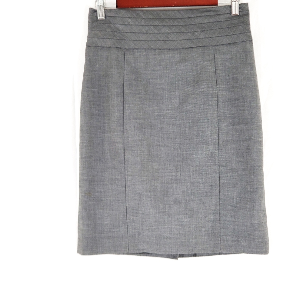 H&M Gray Midi Pencil Skirt Size 8